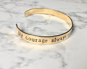 My Courage Always Rises With Every Attempt to Intimidate Me | Pride and Prejudice | Jane Austen | Elizabeth Bennet | Austen Quote Gift
