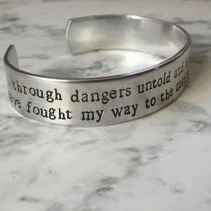 Labyrinth | Through Dangers Untold And Hardships Unnumbered I Have Fought My Way To the Castle Beyond The Goblin City | Labyrinth Bracelet
