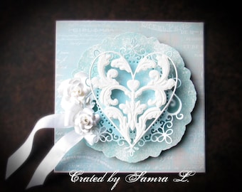 Elegant Greeting Card with a Protective Box