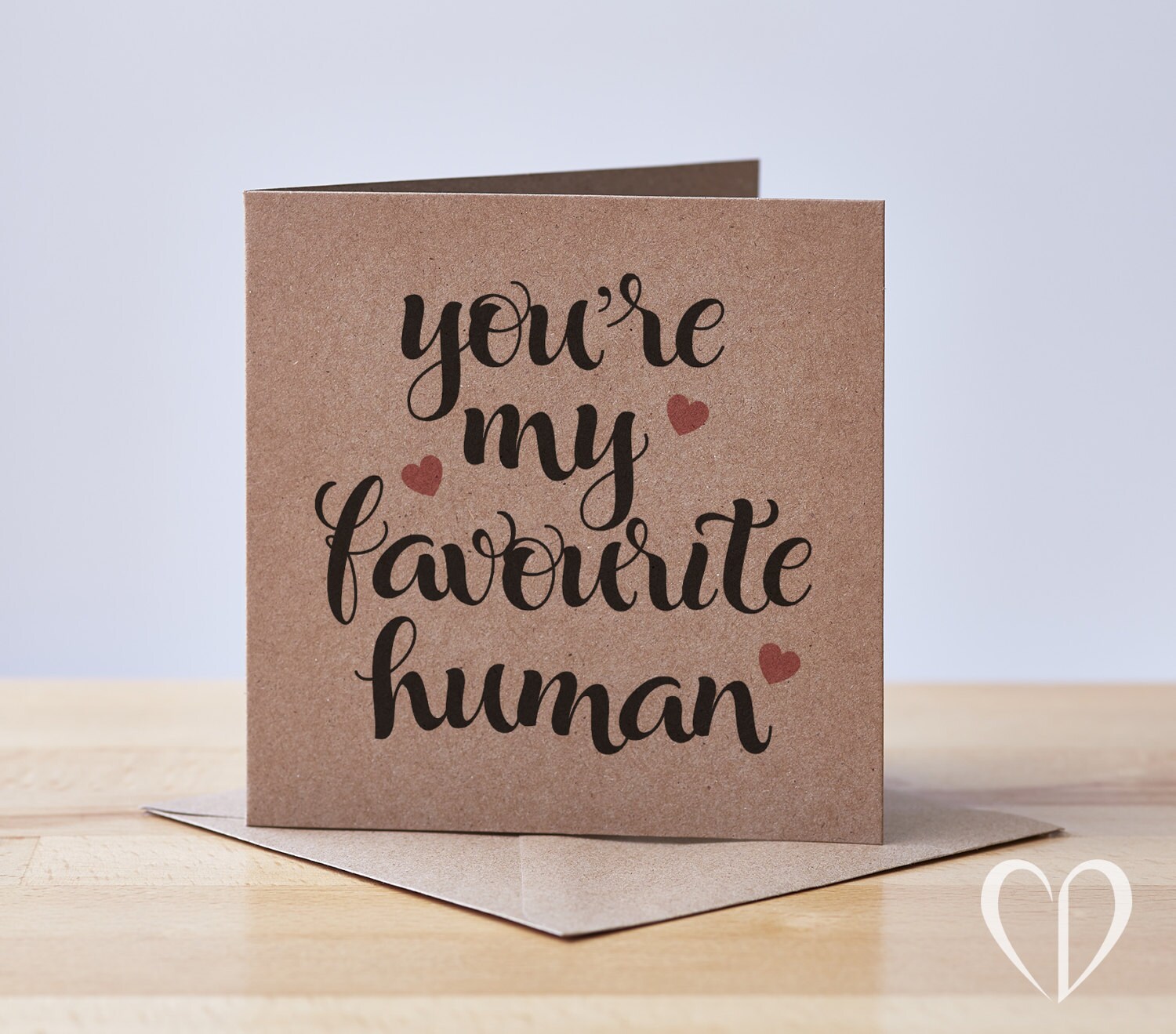 You're My Favourite Human Card, Valentine's Day Card, Love Ca…