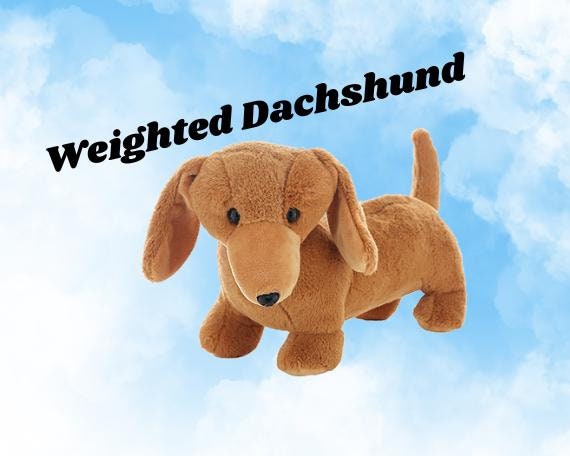 WEIGHTED Stuffed Dachshund - Weighted Stuffed Animal