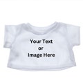 Custom Bear T-SHIRT - Fits 16 inch Stuffed Animals - Personalized white Shirt - Fits BAB - 16&quot; Stuffed Animal Shirt - Text or Picture