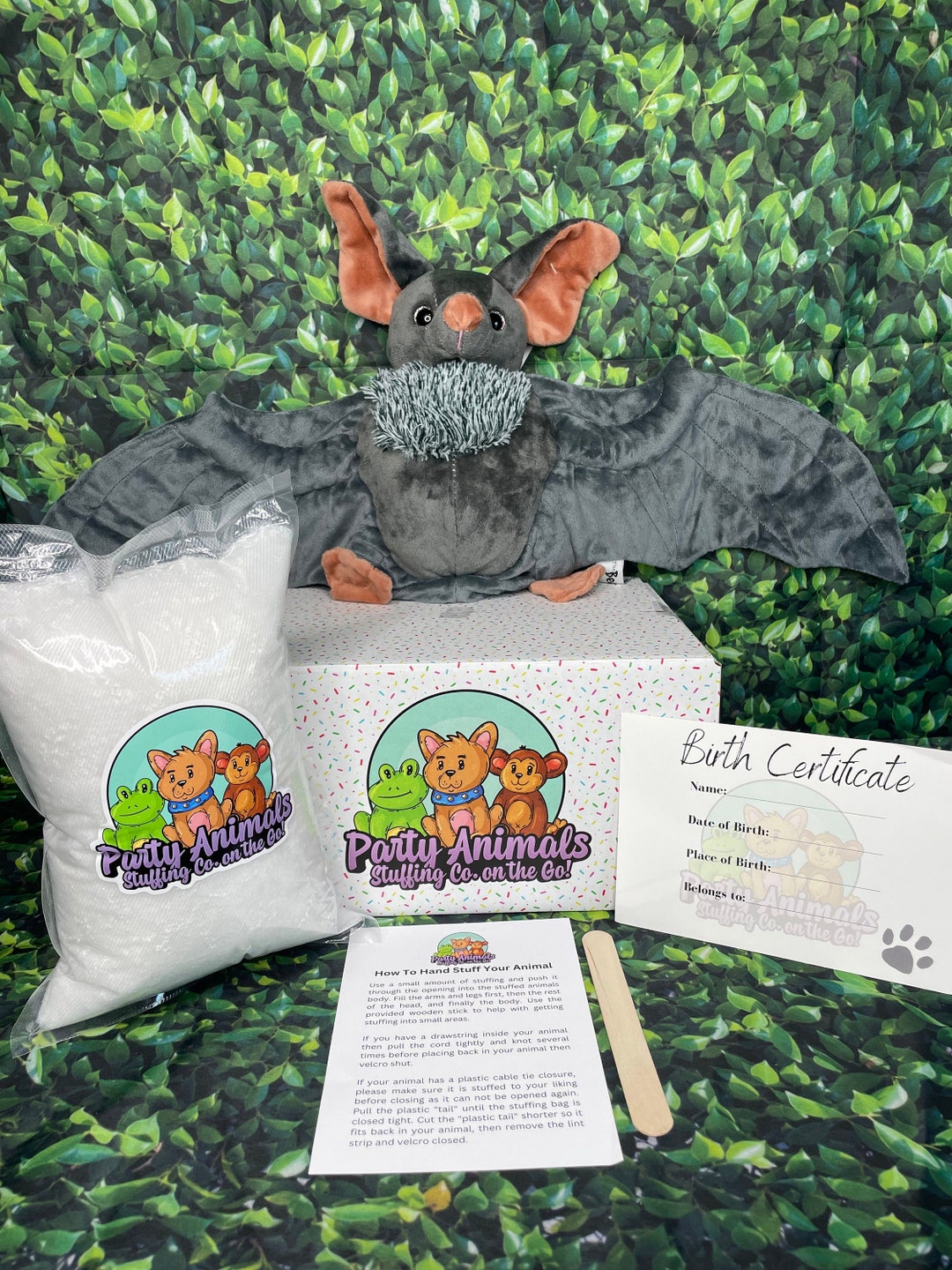 DIY Stuffed Bat Kit Stuffed Animal Kit Stuffed Plush 14 16 Stuffed Animal Birthday Gift Make