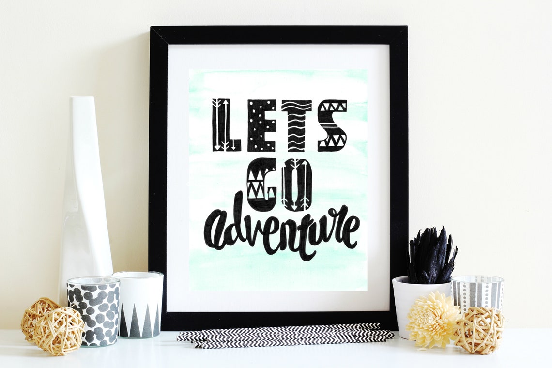 Laat gaan avontuur Scandi afdrukbare downloaden Laat gaan avontuur Scandi afdrukbare downloaden