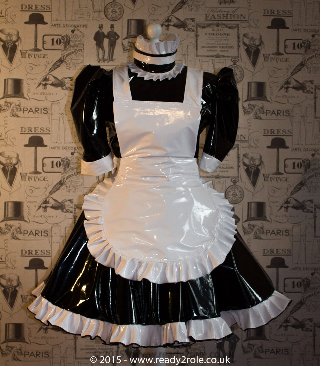 The Hi Alice More Pvc Maid Dress With Full Apron Etsy Canada