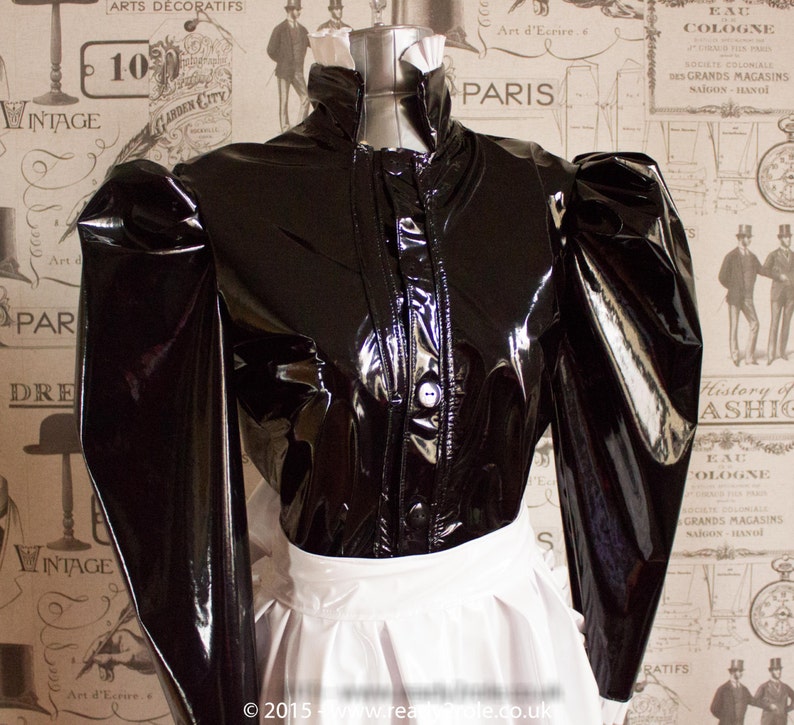 Saucy Sally Frenchmaids halter neck PVC Dress