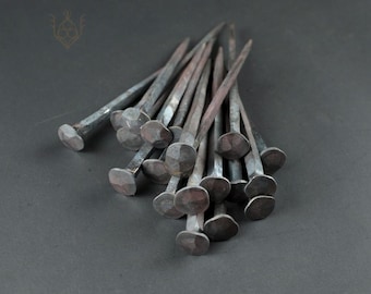 Hand Forged Iron Nails - Viking & Medieval Carpentry - Pack of 10