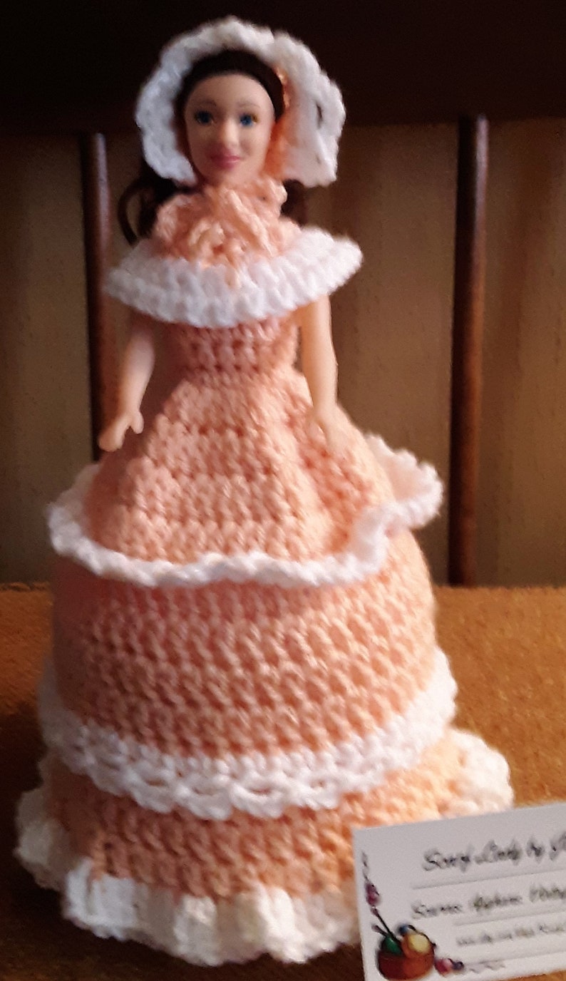Crochet Toilet Tissue Doll Cover Vintage Crochet Toilet Paper Etsy