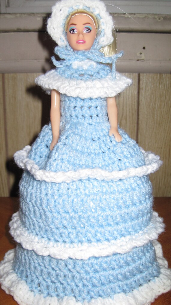 crochet toilet roll doll