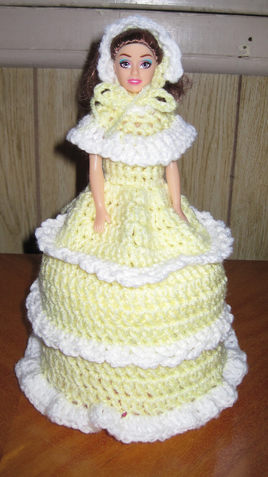 Crochet Toilet Tissue Doll Cover Vintage Crochet Toilet Paper Etsy