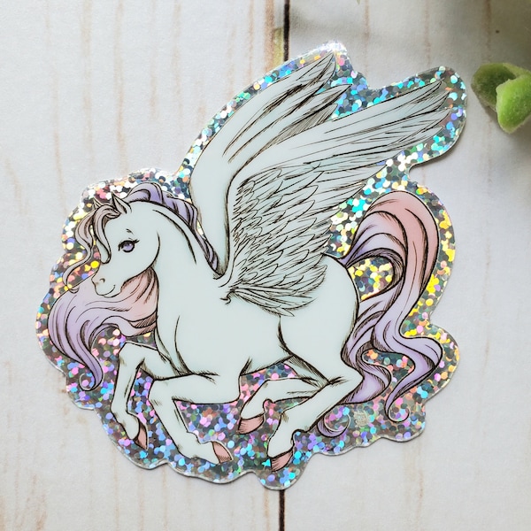 Lilac the Pegasus Sticker Glitter Edition