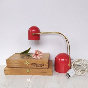 Vintage table lamp, mid century modern lamp, space age
