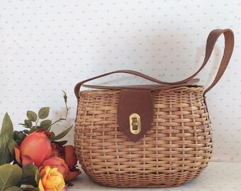 Borsa cestino di vimini | Etsy Italia