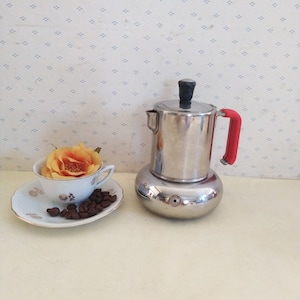 Vintage coffee maker, espresso maker, moka pot Italy, filter coffee maker, 3 cups