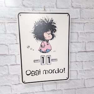 Calendario perpetuo in cartone, calendario murale, regalo migliore amica