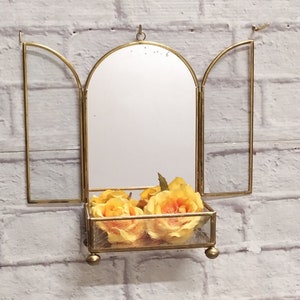 Specchio da Borsetta con Vetro di Murano Originale, Made in Italy