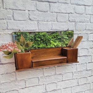 Etagère murale, étagère en bois, rangement salle de bain