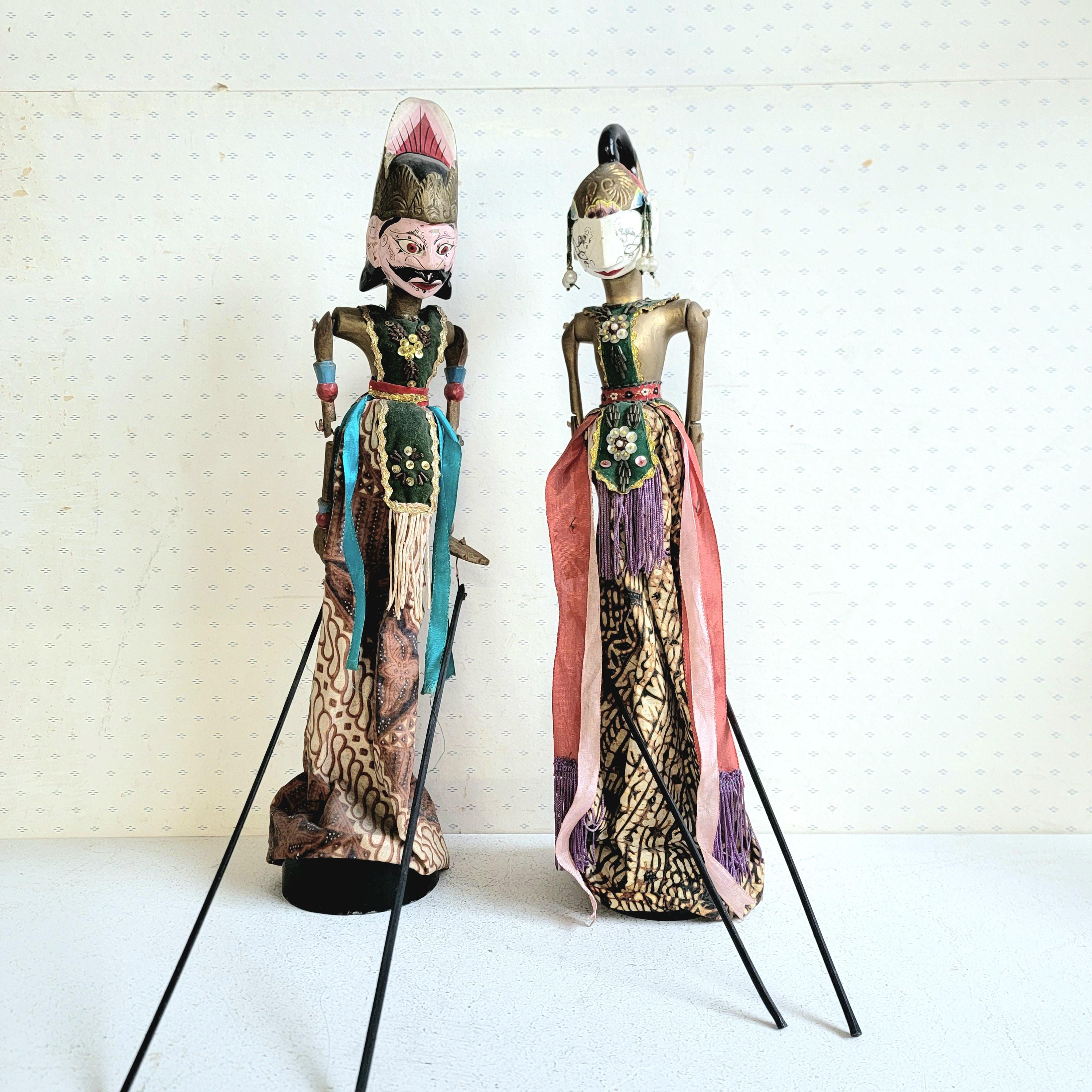ビンテージ インドネシアのワヤン人形、ワヤン人形 - Etsy 日本