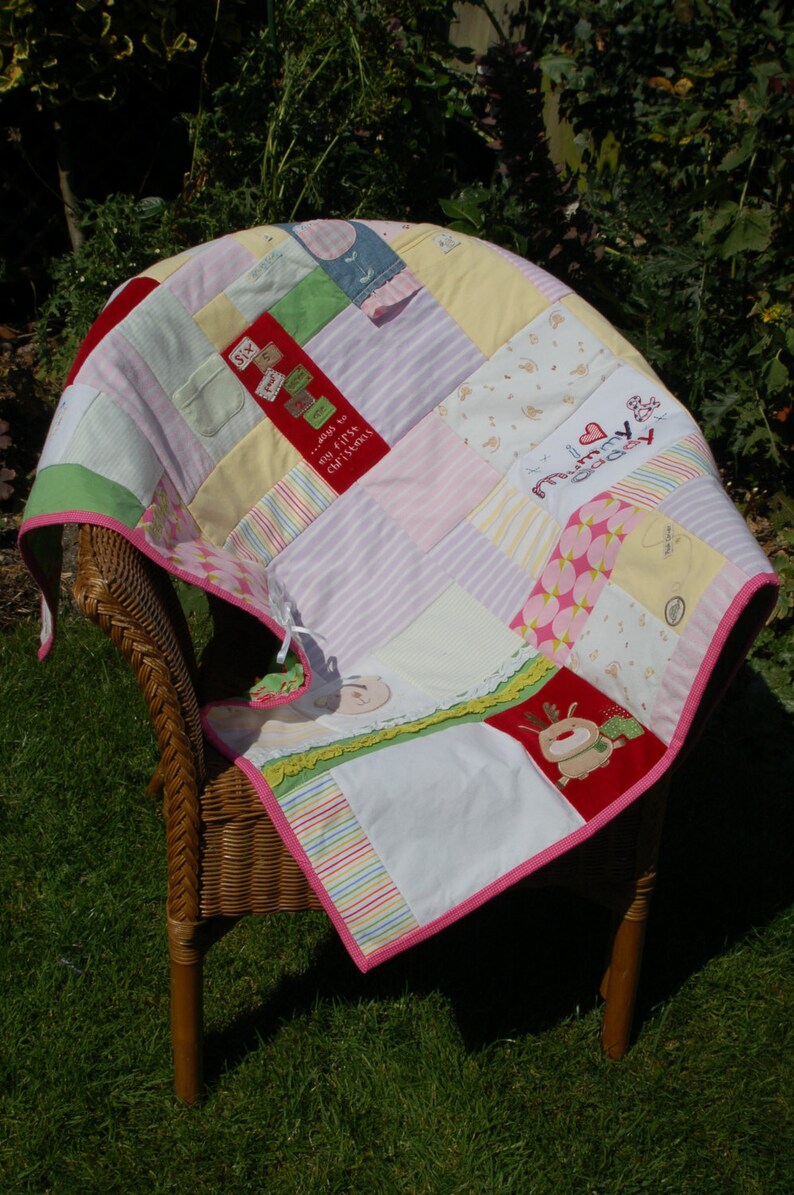 Baby Clothes Memory Quilt Custom Made Etsy