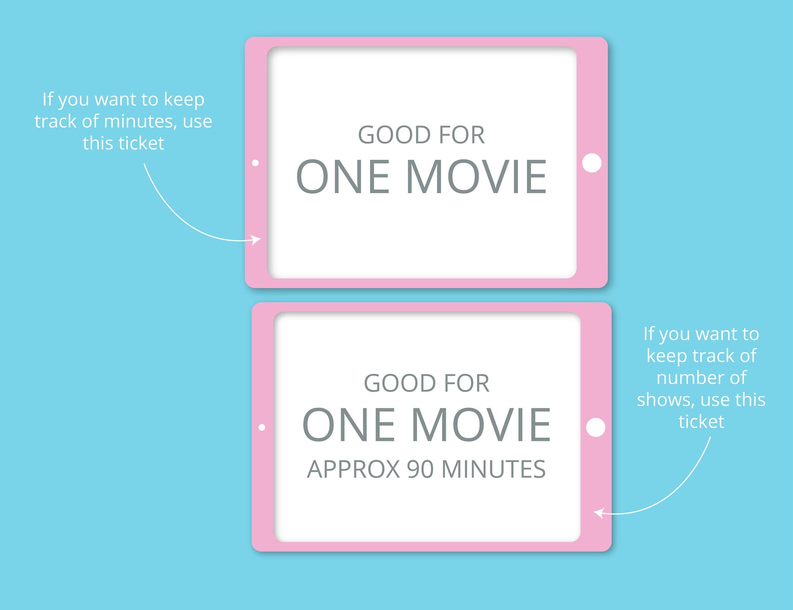 Pink Screen Time Printable Pink Screen Time Tickets: Reward Coupons (PDF) - Etsy