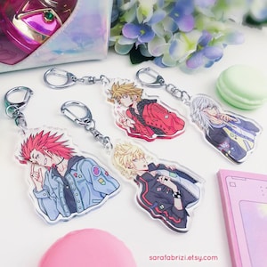 KINGDOM HEARTS Street Fashion Charms - Sora, Riku, Roxas, Axel