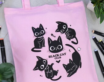 BLACK CAT Club // Tote Bag