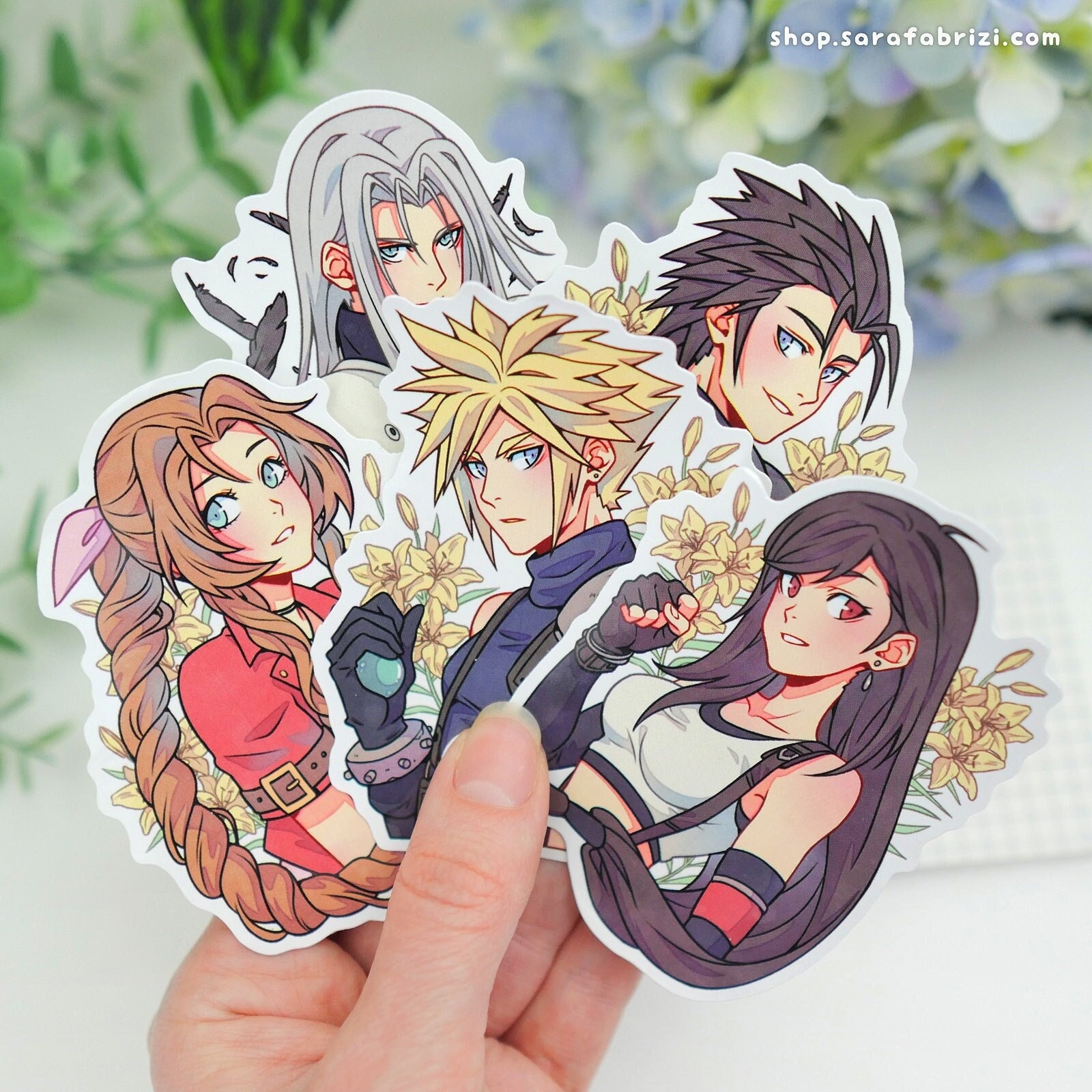 Final Fantasy VII Remake // Sticker Set - Cloud, Tifa, Aerith