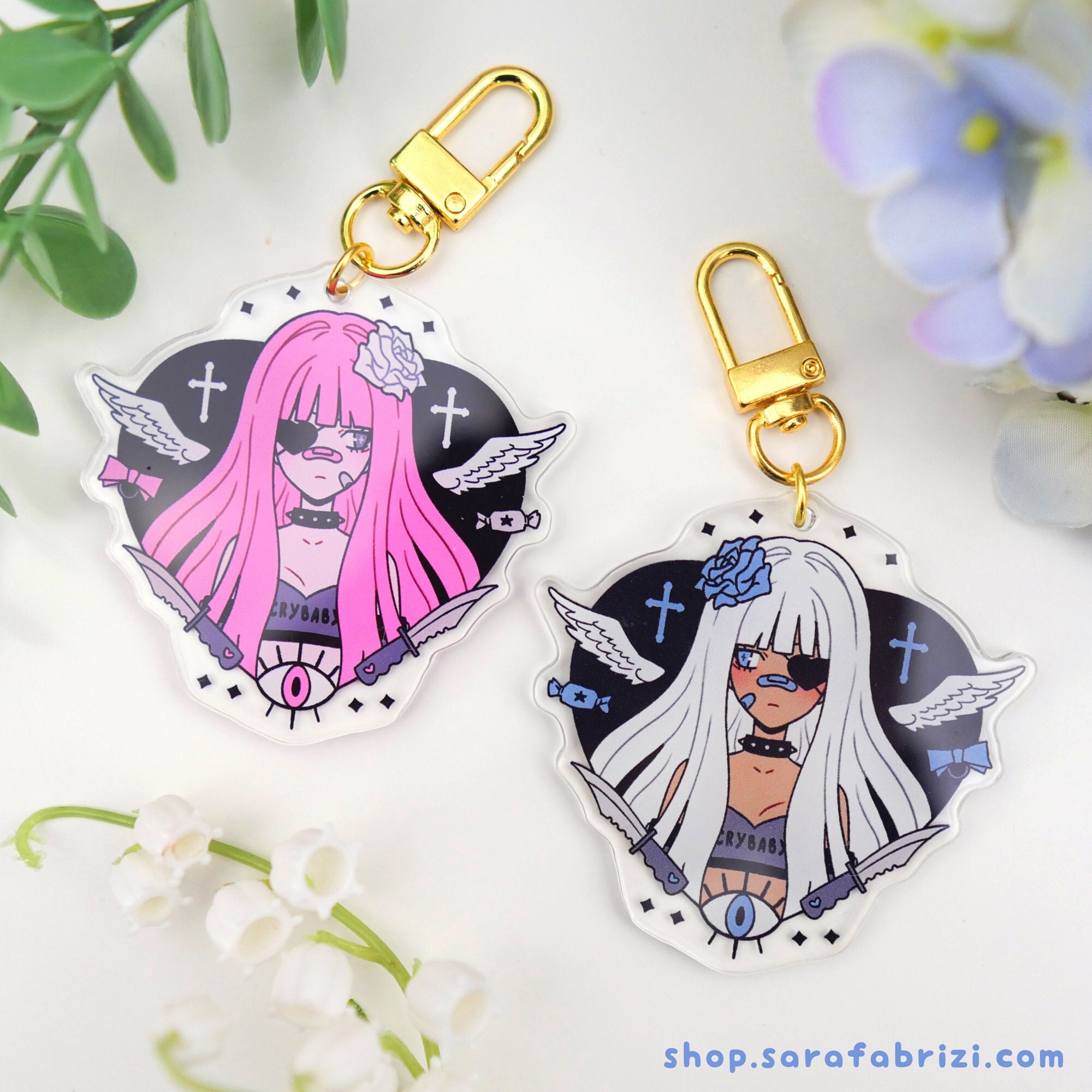 Skullgirls keychain - Etsy 日本