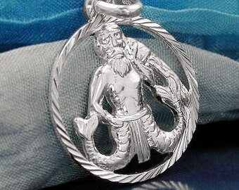 Filigree Zodiac pendant, Aquarius, 15mm, 925 silver