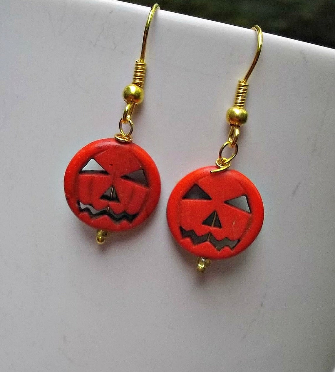 Halloween Earrings, Pumpkin Earrings, Jack O Lantern Earrings, Holiday ...