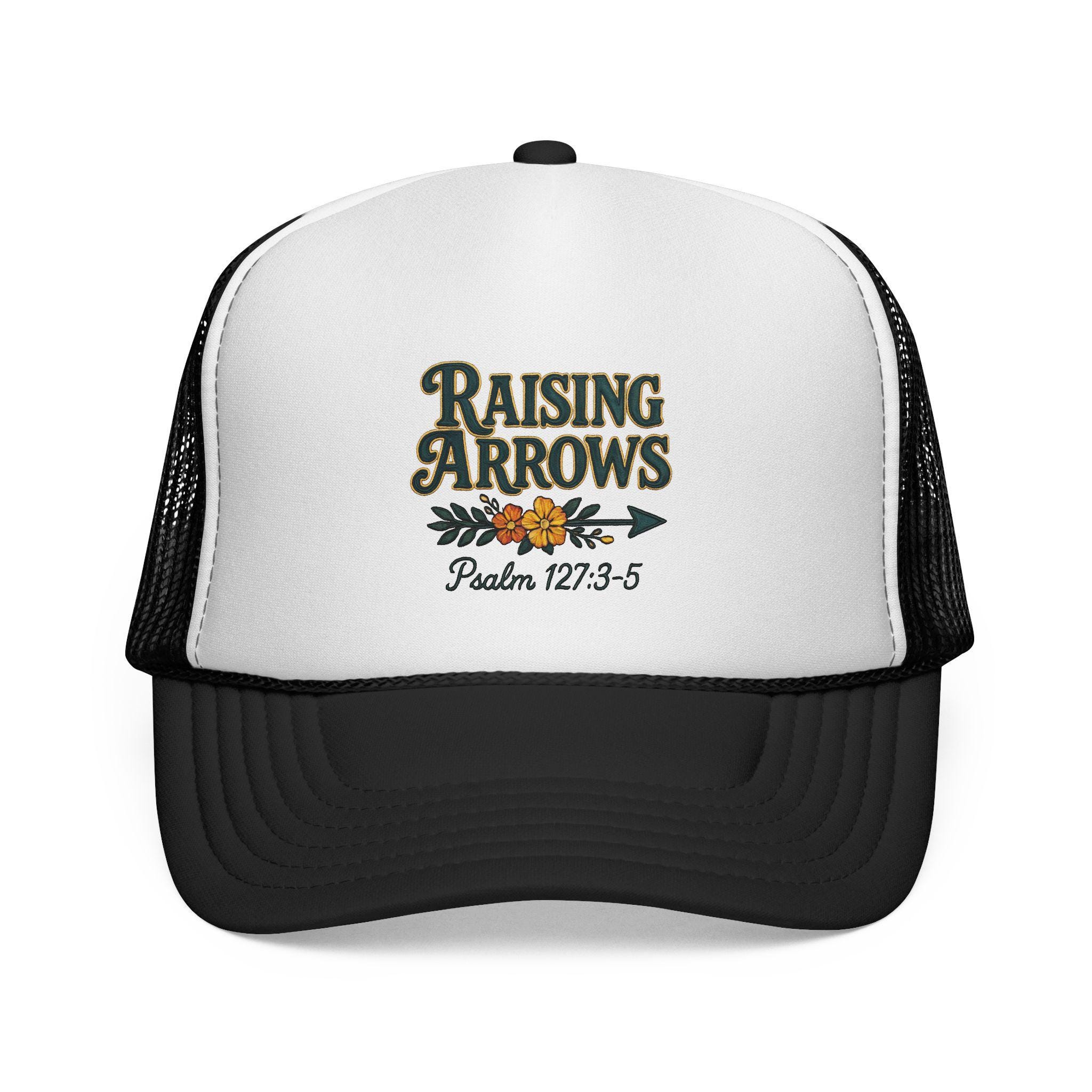 Raising Arrows Trucker Cap Psalm 127:3-5 Christian Hat Faith - Main Image