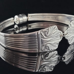 Medium Flatware bracelet -Silver plated -Silverware Jewelry -Vintage Silverware -Jewelry By A.H.