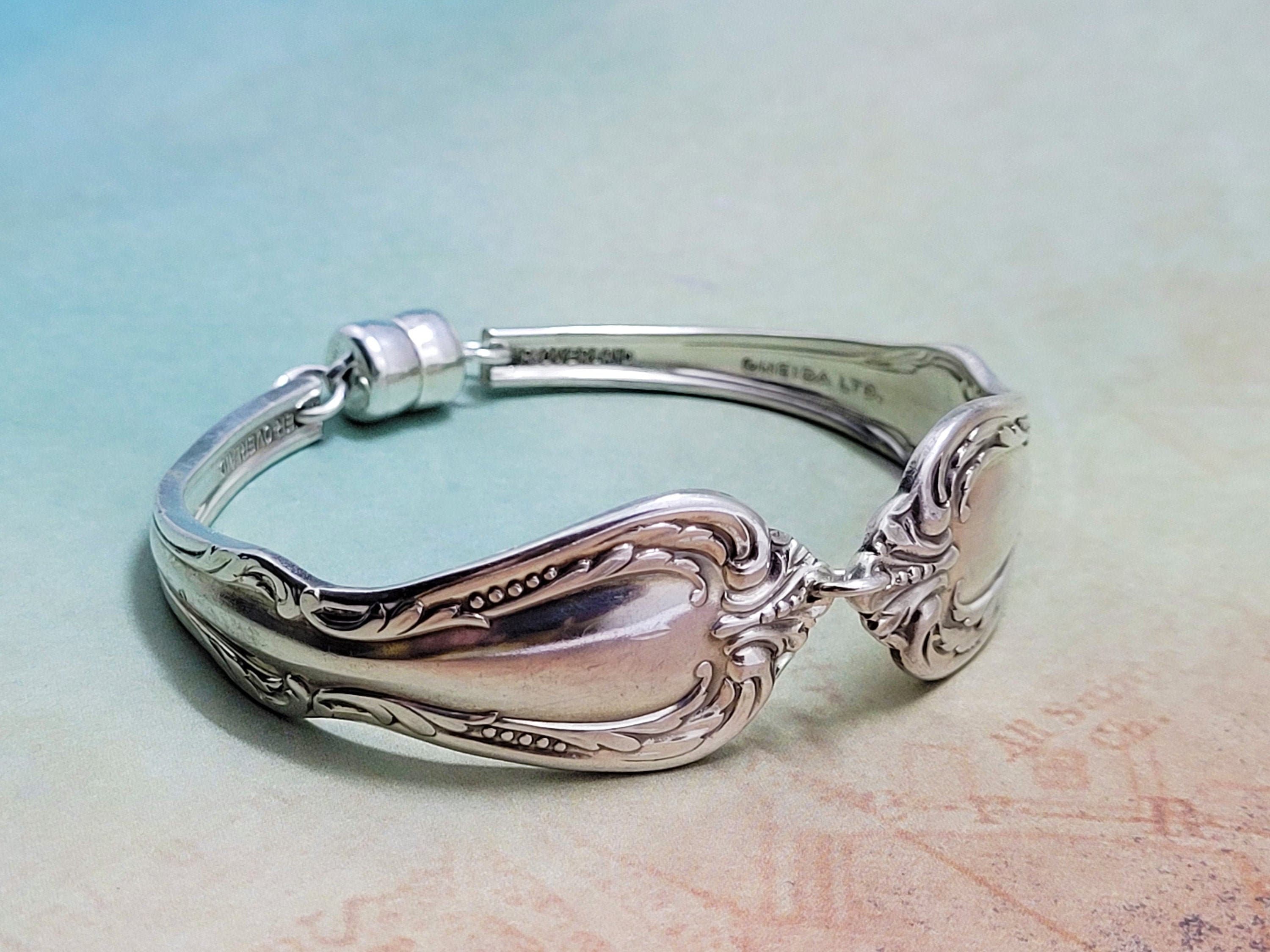 Small Flatware Bracelet silver Plated silverware Jewelry vintage