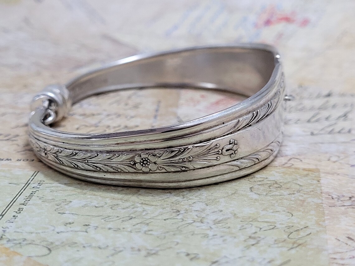 Large Flatware Bracelet silver Plated silverware Jewelry Etsy UK