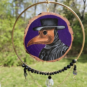 Plague Doctor | Suncatcher | Home Decor | Painting | Spooky