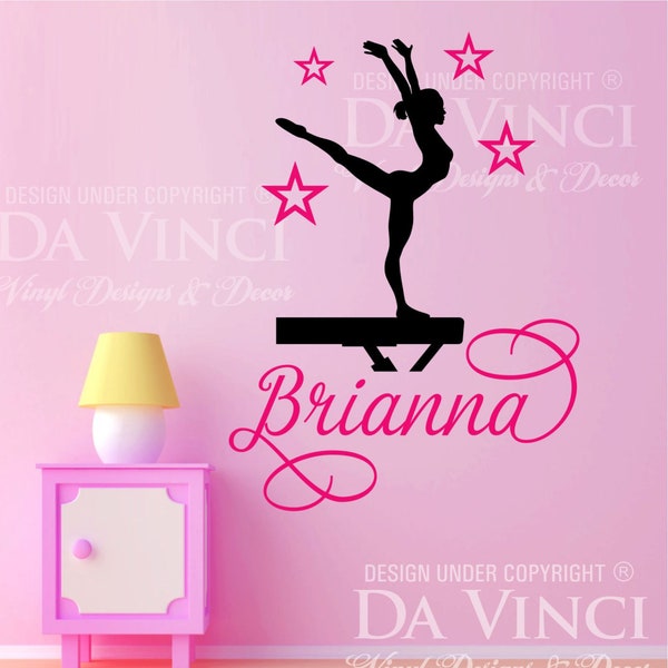 Custom Gymnast Decal Etsy