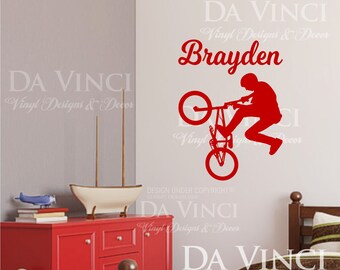 Personalized Keepsake BMX Motor Cross Birthday Pary Jump Stunt LT1153