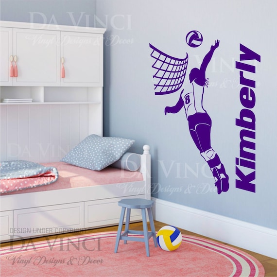 Half Volleyball Girl Player, Custom Name Girl Volleyball Cut Files