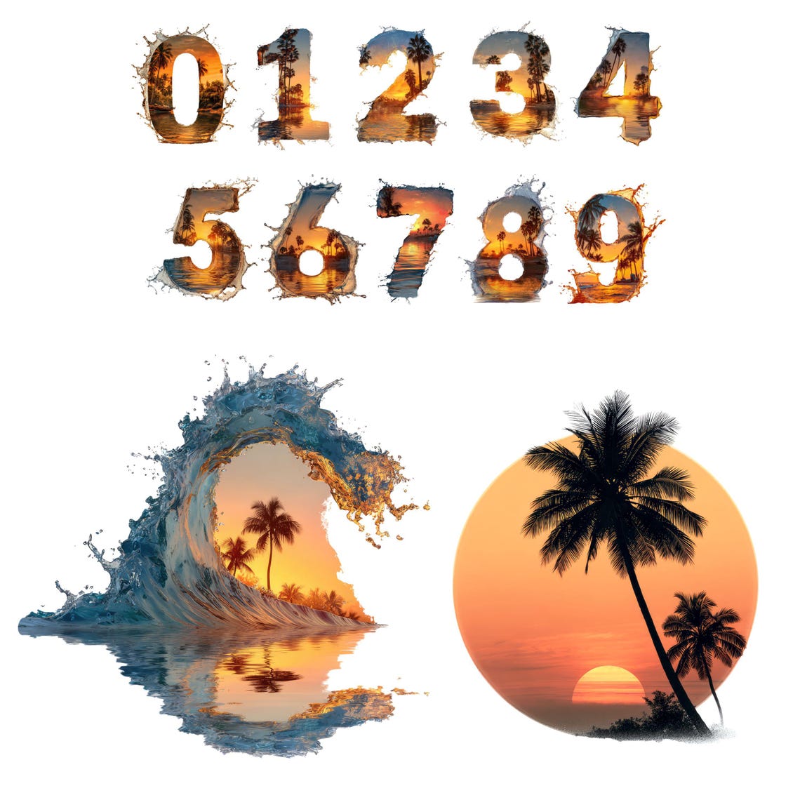 Summer Letters PNG, Sunset Beach Letters , Beach Alphabet, Summer Vibes ...