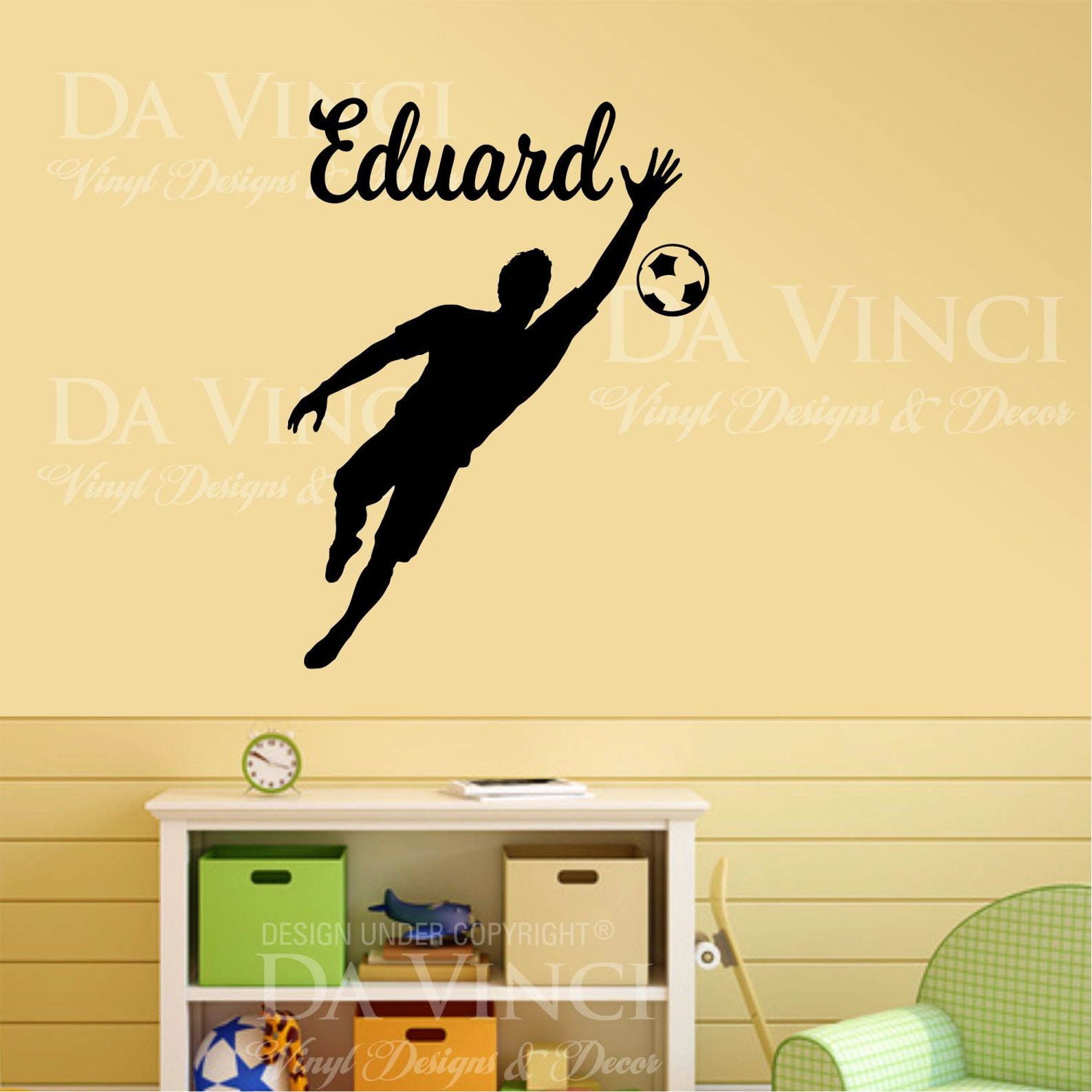 Autocollant Mural Déco Hugo Lloris - Gardien De L'équipe De France De Football - Sticker Design Moderne