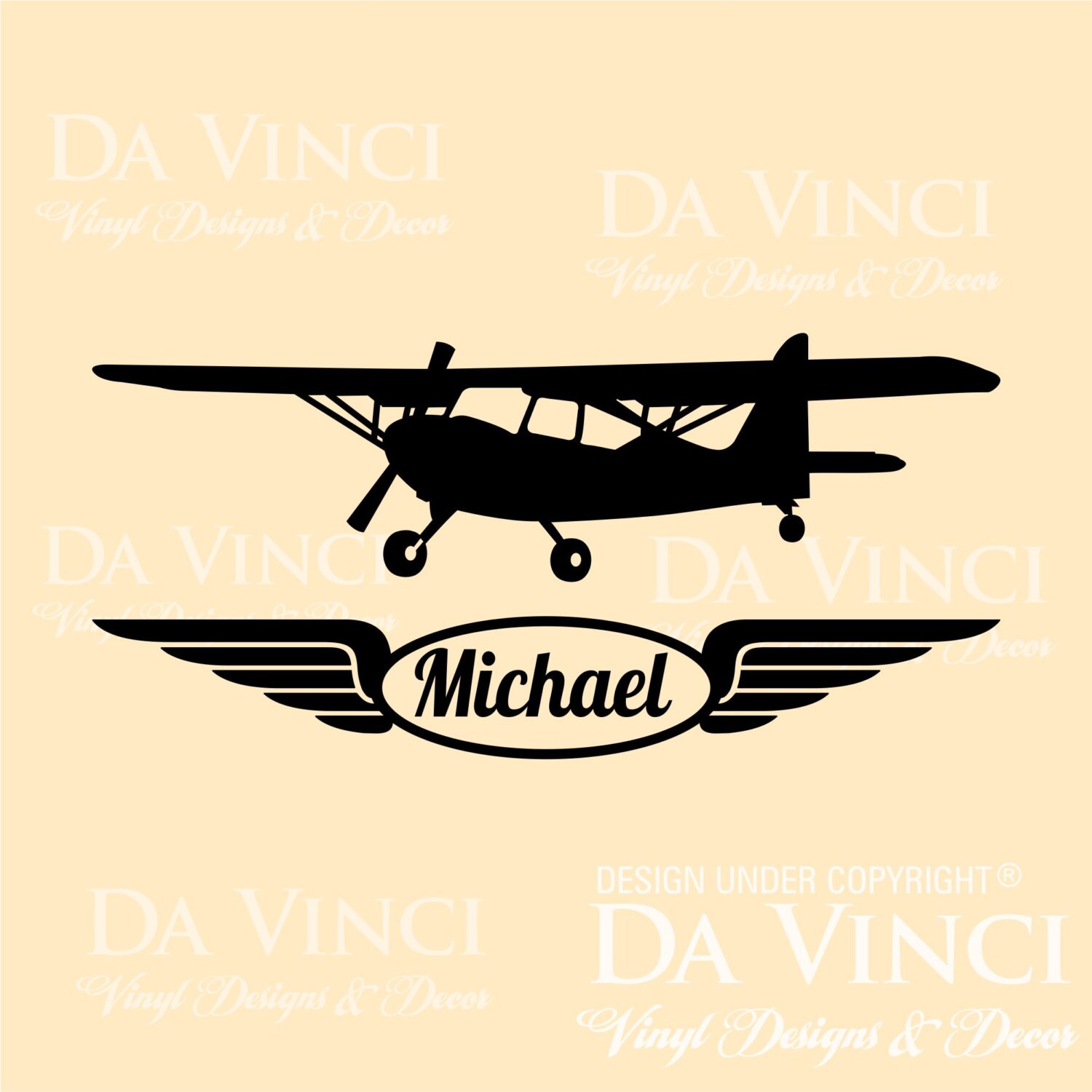 Airplane Aircraft Planes Wall Room Custom Name Vinyl Wall - Etsy