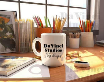 Mug Mockup - Coffee Mug Mockup - Mug Mockups - Cup Mockup - Cozy Mug Mockup - Blank Mug Mockup - White Mug Mockup - Stock Photo SM13