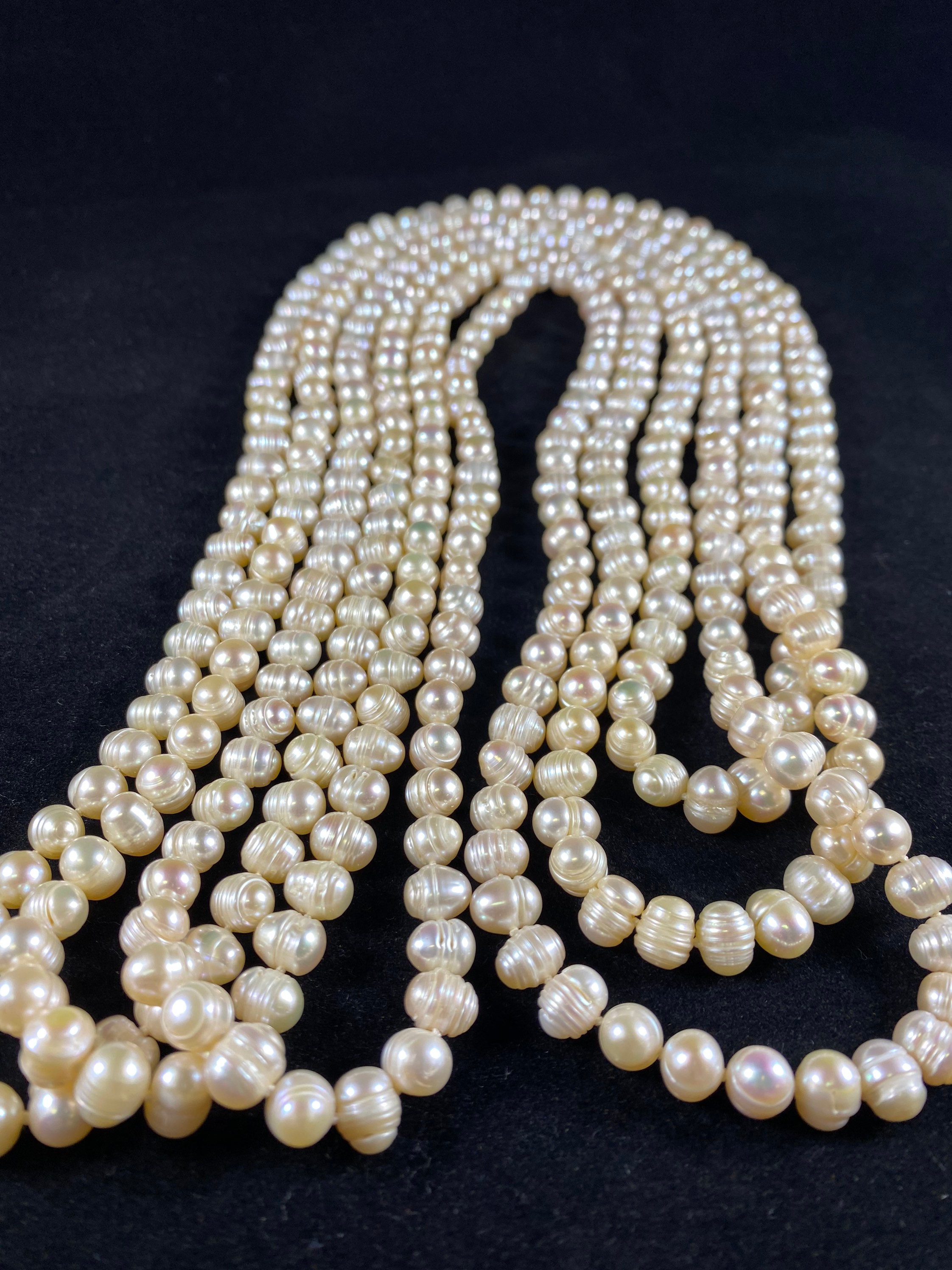 3MM Ivory/Cream Colored Potato Shaped Natural Freshwater Pearls P-31 –  Ayla's Originals