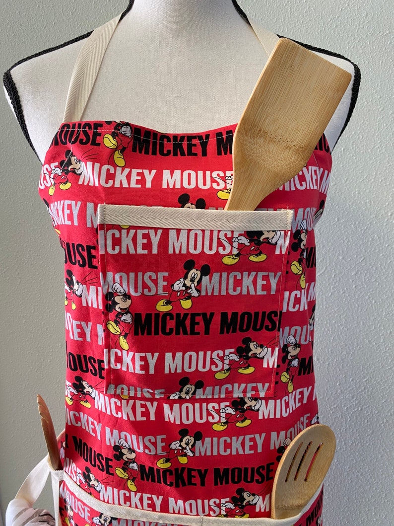mickey mouse apron set