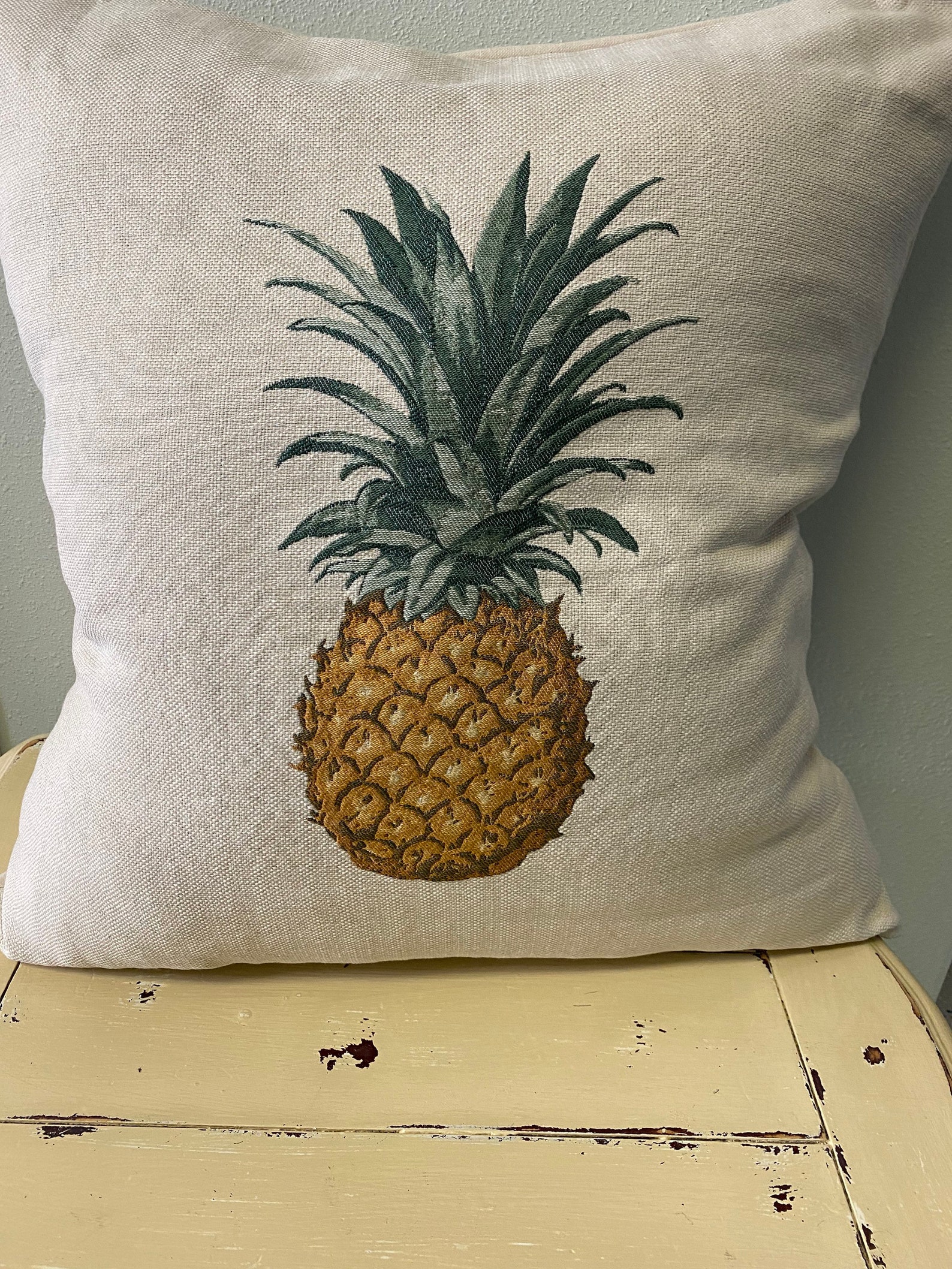 Pineapple Throw Pillow Large Decorative Throw Pillow Etsy