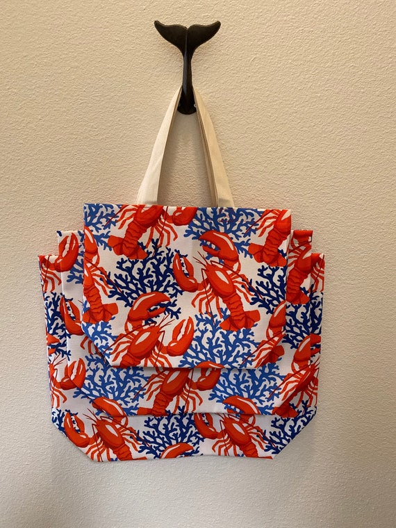 Lobster Reusable Grocery Bags Produce Bags Reusable Farmers | Etsy