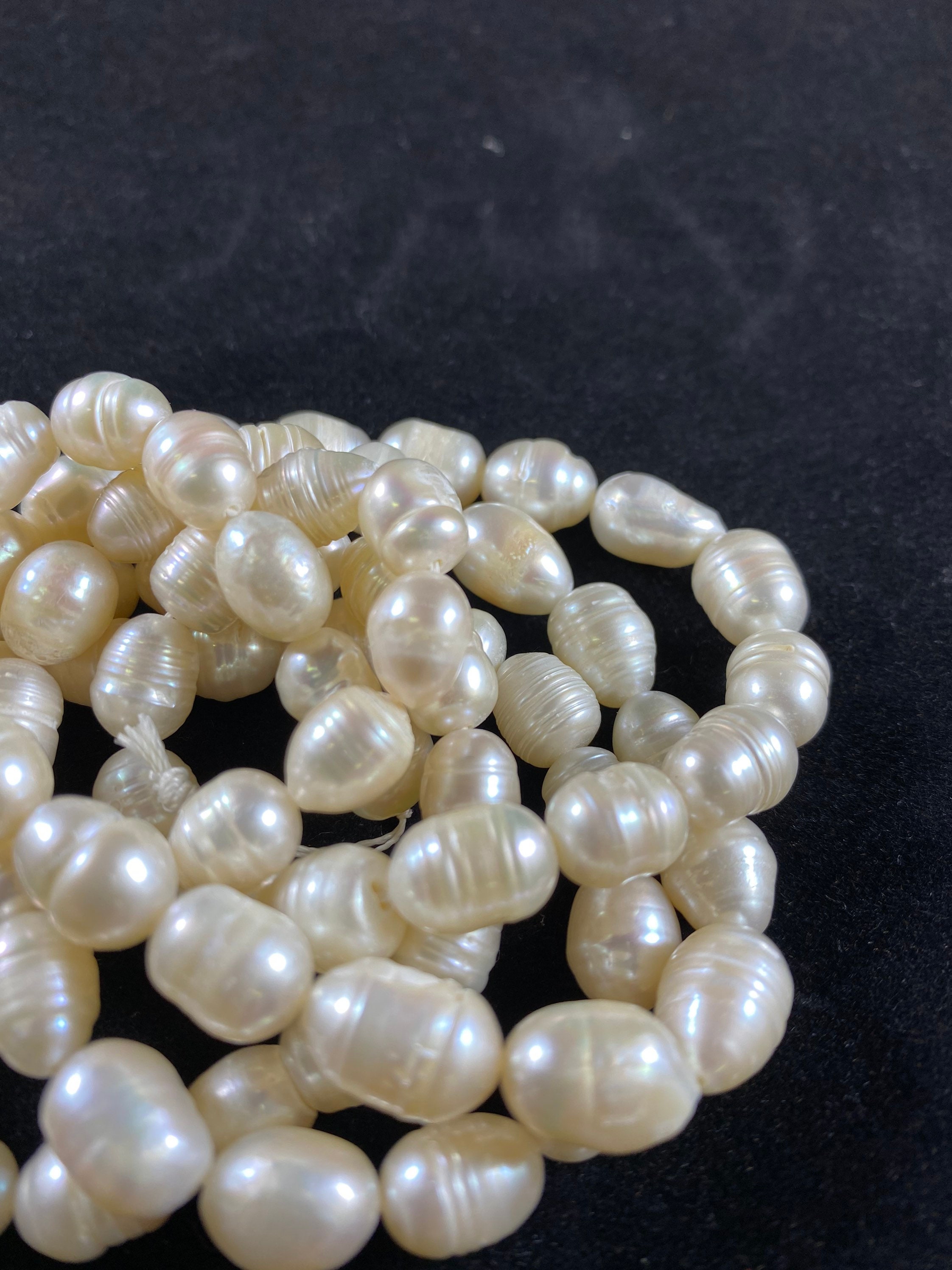 8-9 Mm Multi Color Potato Freshwater Pearl Beads, Mixed Color Potato  Pearls, Genuine Cultured Freshwater Pearl Beads 552 