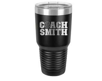 Volleyball coach Tumbler Cup Custom coach tumbler personalized gift tumbler personalized gift for volleyball coach