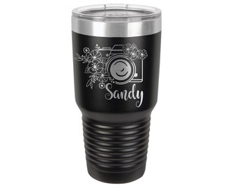 Photographer Gift Personalized Photography Cup Custom Tumbler