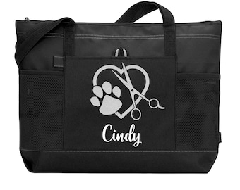 Personalized Pet Groomer Bag: Custom Dog Grooming Tote